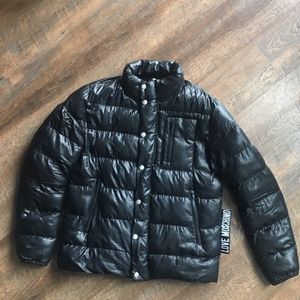 Moschino Black Puffer Bubble Coat 